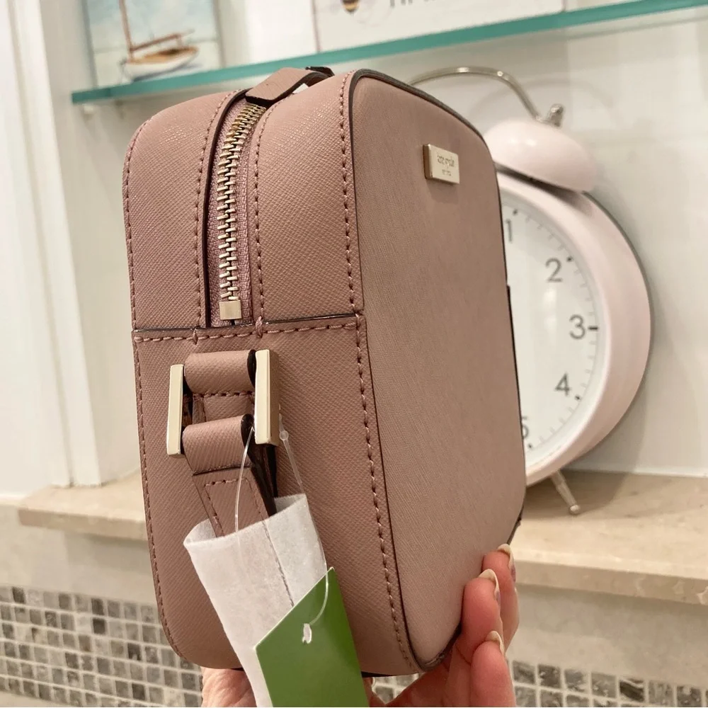 Kate Spade Saffiano Leather Lavender Crossbody Camera Bag